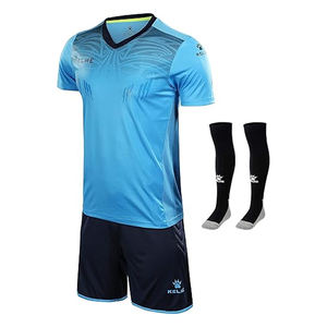 Camisetas de fútbol de invierno uniformes de secado rápido transpirable 100% tela de poliéster conjunto de entrenamiento personalizable para club de fútbol OEM - Product Image 1