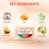 Savon Nettoyant à l'Acide Salicylique, Glycérine, Beurre de Karité et Tensioactifs de Noix de Coco – Nettoyage Doux des Pores – Soin Quotidien Visage et Corps