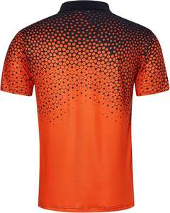 เสื้อโปโลแขนสั้นสำหรับผู้ชายพิมพ์ลายคอลลาเรดกันยับกันความชื้นสำหรับเล่นกอล์ฟ - Product Image 2