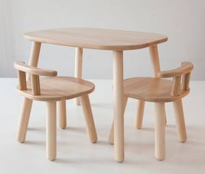 Modern Montessori <b>Study</b> <b>Table</b> Chair Set Solid Wood Eco-Friendly Safe <b>for</b> <b>Kids</b>' Learning School Hotel Bathroom Living Room - Product Image 1