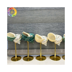 Coupe en coquille d'escargot naturel/beaux verres à vin en coquillage/coupe d'escargot élégante idéale pour le dessert, le mariage ou les fêtes sur le thème de la plage - Product Image 6