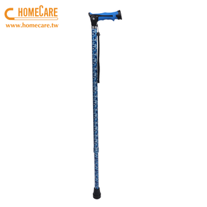 Canne de marche et de randonnée réglable en aluminium à deux angles avec poignée en T et embout en caoutchouc - Product Image 5