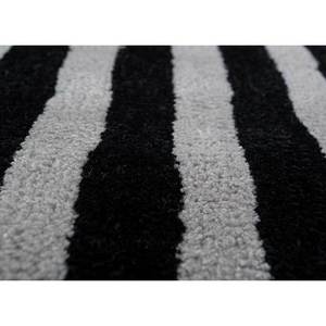 Tapis géométrique gris et noir Adrift, tufté à la main en laine et viscose, épaisseur 10 mm, motif abstrait rayé rectangulaire pour la maison et le couloir, modèle Tnq-22 - Product Image 3