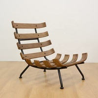 NOUVEAU Fauteuil simple rétro moderne et minimaliste pour petit salon, chambre à coucher, terrasse, en métal, vente en gros