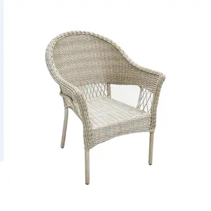 Conjuntos de cadeiras de jantar empilháveis de vime plástico por atacado do Vietnã para móveis de jardim, cadeiras para sala de estar, cadeiras de jantar