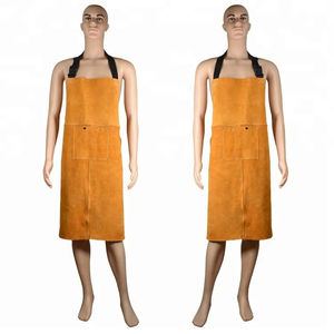 Heavy duty protective leather apron for <b>welding</b> cutting and industrial work Cowhide leather <b>welding</b> apron - Product Image 1