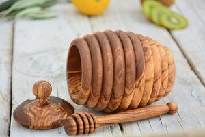 Tarro de Miel de Madera de Gran Calidad a un Precio Razonable que Ofrece una Construcción Duradera para un Almacenamiento de Miel de Larga Duración - Product Image 2