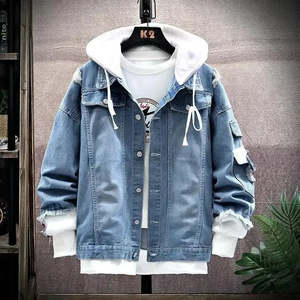 Sweat à capuche One Piece Anime, coupe ample, tissu denim - Product Image 3