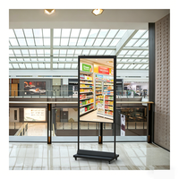 Affichage numérique LCD double face sur pied avec animation, haute luminosité, écran publicitaire Android pour magasin de détail