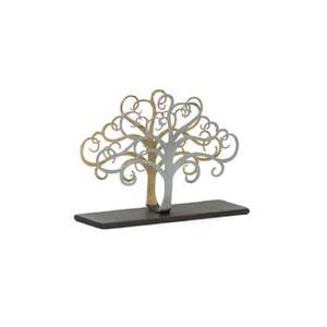Tarjetero con forma de árbol en madera con acabado marrón, perfecto para oficina, hogar y suministros de boda hechos en la India - Product Image 6