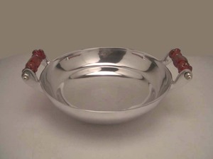Diseño atractivo Esquinas de hoja de calidad duradera Atractiva bandeja de aluminio para servir Bandeja de servicio de alta calidad hecha a mano - Product Image 2