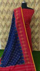 Material de vestido Ikat de algodón de calidad superior hecho a medida para diseñadores de moda y tiendas de suministros de tela estilo tejido con puntos - Product Image 3