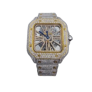 Reloj de Moda con Diamantes de Moissanita VVS y Cuarzo, 41 mm, Tono Rosa y Blanco Completo, Espinas de Lujo - Product Image 3