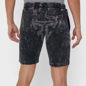 2025 Custom Design High Quality Acid Wash Casual <b>Shorts</b> for <b>Men</b> Light Weight 100% Cotton Mid Waist Solid Pattern <b>Quick</b> <b>Dry</b> - Product Image 2