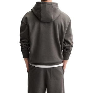 ชุดวอร์มผ้าฝ้าย 100% สกรีนโลโก้เองได้ สไตล์สตรีทแวร์ สำหรับผู้ชาย ชุดวอร์มเปล่า 2 ชิ้น ไซส์ใหญ่พิเศษ ทรงหลวม ไหล่ตก - Product Image 2