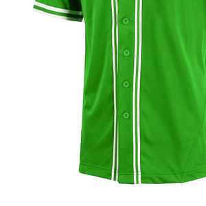 Camisetas de béisbol de manga corta de nuevo estilo con botones al por mayor, ropa de equipo de bajo precio, camiseta de béisbol con cuello en V, precio bajo, OEM - Product Image 5