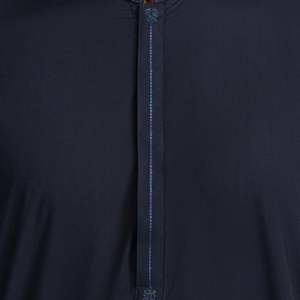 Midnight Blue <b>Men</b> <b>Shalwar</b> <b>Kameez</b> Traditional Pakistani Suit For <b>Men</b> High Quality Fabric Designer Kurta Pajama Custom - Product Image 4