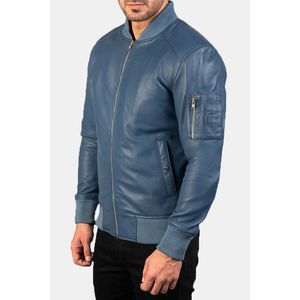 Veste en cuir d'hiver de haute qualité pour hommes avec service d'usine de mode extérieure Vestes en cuir d'hiver intérieures chaudes nouveau design OEM - Product Image 5