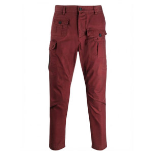 Premium Quality Style Men's Cargo Pants Straight Cotton Blend Material Button Zip Closure Multiple Pockets Casual <b>Trousers</b> - Product Image 1
