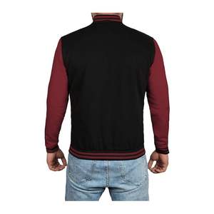 Varsity Jacket Hommes Fabriqué Avec Tissu De Haute Qualité et Patchwork En Cuir Confortable À Porter Plus Size Lettermen produit de haute qualité - Product Image 3