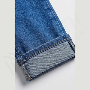 Nouveau design, pantalon en jean décontracté pour homme, coupe slim, jambe droite, coton, streetwear, couleur personnalisée, broderie, haute rue - Product Image 6