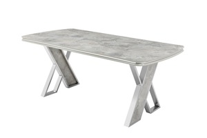 Juego de Comedor Convertible de Diseño Europeo de Lujo, Acero Inoxidable, Moderno y Extensible para Uso en Casa, Apartamento, Hotel o Villa - Product Image 5