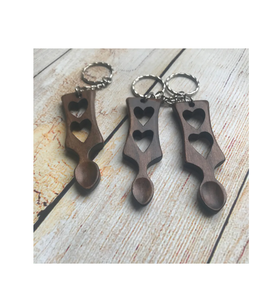 Crochets en bois porte-clés lanière en métal porte-clés crochet conception fermoirs clés bijoux en gros alliage anneau clé pièce - Product Image 2