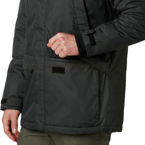 2023 hommes imperméable écologique respirant coupe-vent toile Parkas veste couleur unie à capuche décontracté Streetwear pour l'hiver - Product Image 4