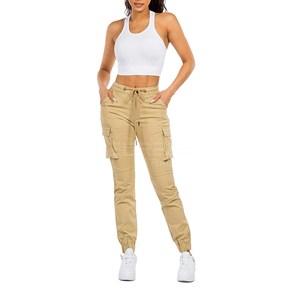 Pantalones Cargo de invierno impermeables transpirables de secado rápido para mujer, diseño informal de cintura media para actividades al aire libre, lisos - Product Image 6