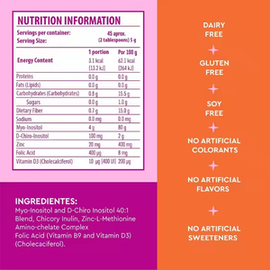 OEM Label pribadi Moo <span class=keywords><strong>Inositol</strong></span> (4g) & d-chiro <span class=keywords><strong>Inositol</strong></span> (1g) campuran Ideal 40:1 suplemen makanan bubuk untuk wanita - Product Image 3