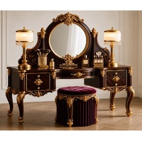 Meuble de rangement de luxe en teck massif, artisanal et moderne, durable, avec 6 tiroirs, finition marron doré, personnalisable pour salon