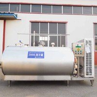 Réservoir de pasteurisation et de refroidissement du lait de 100L, 200L, 500L, 1000L pour ferme