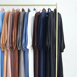 Abayas Musulmanas Vestido Árabe Modesto Ropa de Oración para Mujeres Abaya Dubái Turquía Islam Caftán Túnica Mujer Musulmana Vestidos - Product Image 2