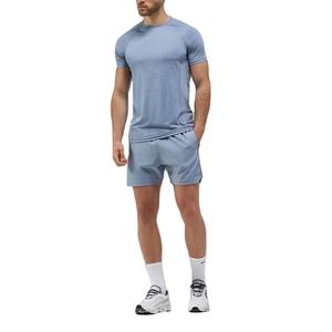 Ensemble de sport léger et respirant pour homme, ensemble de survêtement d'été avec logo personnalisé, ensemble t-shirt et short, personnalisation pour homme - Product Image 1