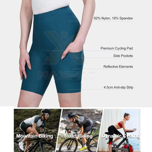 Reasonable Price Pakistan Made High Quality Breathable <b>Women</b> Sports <b>Shorts</b> with <b>Elastic</b> <b>Waist</b> Solid Color Joxai Sports Wear 2026 - Product Image 3
