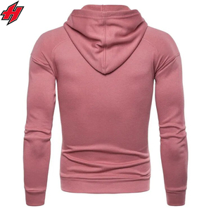 Venta al por mayor unisex 100% sudaderas con capucha de algodón diseño personalizado de gran tamaño de peso pesado ropa casual medio otoño polar impreso Puff sólido - Product Image 3