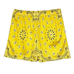 Shorts de baseball en toile Paisley pour homme grande taille, taille haute, respirants, séchage rapide, 5 pouces, élastique uni, collection été 2025 - Product Image 4