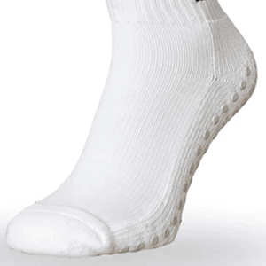 Chaussettes de sport pour femmes avec logo personnalisé Chaussettes de sport tricotées antidérapantes Gym Yoga Pilates Grip avec broderie organique Design antidérapant - Product Image 5