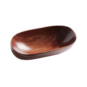ชามแป้งไม้ธรรมชาติสำหรับตกแต่งโต๊ะในครัวแบบยังไม่เสร็จชามไม้ - Product Image 2