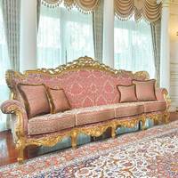 Ensemble de meubles de salon de luxe style Princesse, moderne du milieu du siècle, sectionnel réglable en bois, canapés et fauteuils rembourrés en éponge pour appartement