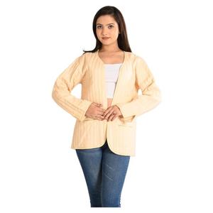 เสื้อแจ็กเก็ตผ้าฝ้ายบุสองด้านทำด้วยมือสำหรับผู้หญิงเสื้อหนาวสั้นพิมพ์ลายสำหรับใส่ไปงานปาร์ตี้ฤดูใบไม้ร่วง - Product Image 4