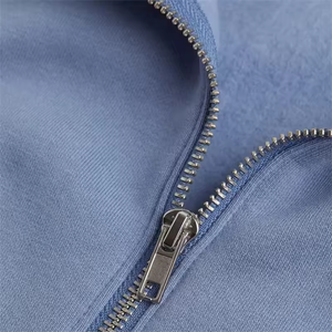 Logo personnalisé de haute qualité polaire coton quart demi fermeture éclair pull 14 sweatshirt à capuche pour hommes - Product Image 3