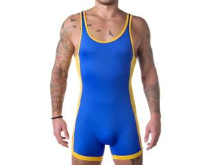 Justaucorps de lutte pour hommes Powerlifting actif sans manches body justaucorps de lutte uniforme pour les joueurs de grappling - Product Image 4