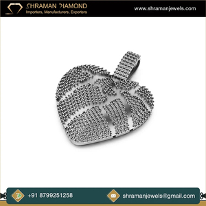 Bijoux fins faits à la main pour femmes, vente chaude, 2,56 carats, pendentif en forme de cœur en argent sterling 925 personnalisé avec diamant de laboratoire, pour les fêtes - Product Image 5