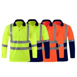 Chemise de sécurité réfléchissante à manches longues en coton 100% avec bande haute visibilité, légère, uniforme de travail, vêtements de sécurité - Product Image 6