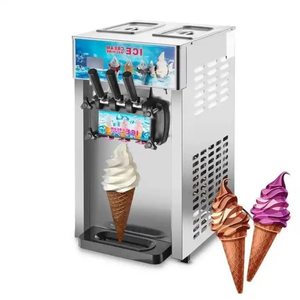 Máquina de Helado Suave Vertical Comercial Totalmente Automática con Ruedas - Product Image 1