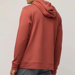 Sudadera con capucha de gran tamaño para hombre de alta calidad sin marca, ropa de calle personalizada, moda bordada, patrón sólido, 100% algodón, temporada de invierno - Product Image 2