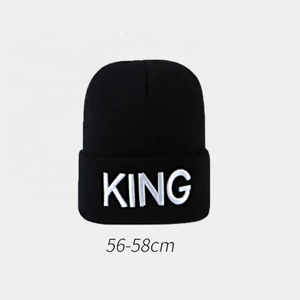 Totalmente personalizado, OEM, venta al por mayor, parejas de moda, bordado de letras, Logo, Tobogán, sombrero de punto, gorro de invierno, sombreros para hombres y mujeres - Product Image 6