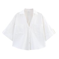 Chemise femme 100% coton chemisiers et chemises de printemps pour femme chemisier à manches longues pour femme