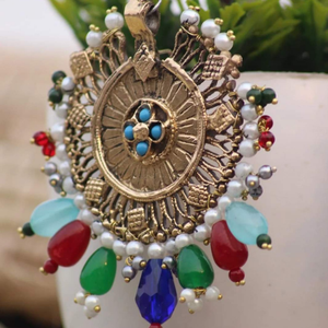 ชุดต่างหูสแตนเลสสตีลวินเทจทำด้วยมือพร้อมรูปดอกไม้ชุบเงินโบราณสำหรับงานปาร์ตี้ของเด็ก - Product Image 2